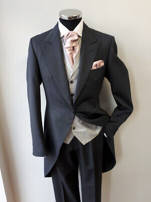 Men's & Boy's Grey Morning Tail Coat, Ideal for Wedding, Formal Wear, Races