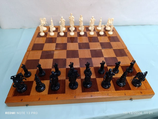 Jeu D'échecs PRINCE AUGUST – Pièces En Métal Moulé – Boîte Altérée