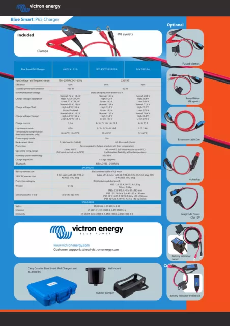 Victron Energy Blue Smart IP65 Charger 12/10 1 Output UK BPC121031024R 3