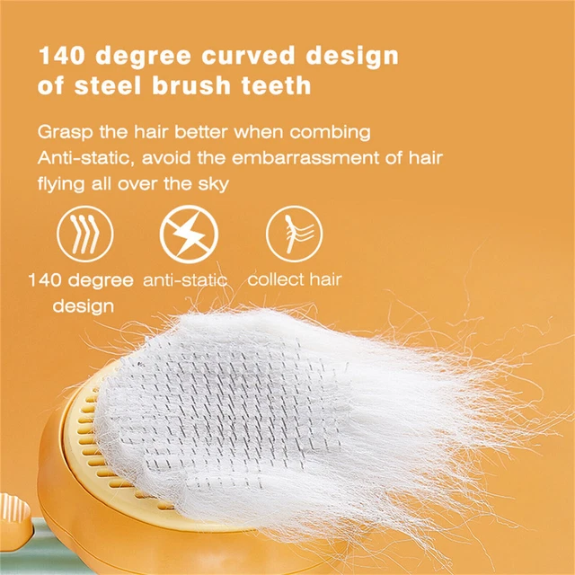 Pet Hair Remover Dog Cat Comb Grooming Massage Deshedding Self Cleaning Brush 6