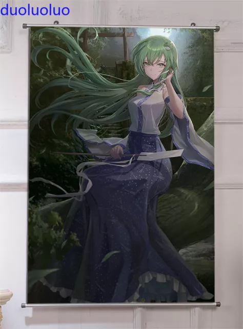 Kochiya Sanae Anime TouHou Project Poster Art Home Wall Scroll Decor 60*90cm