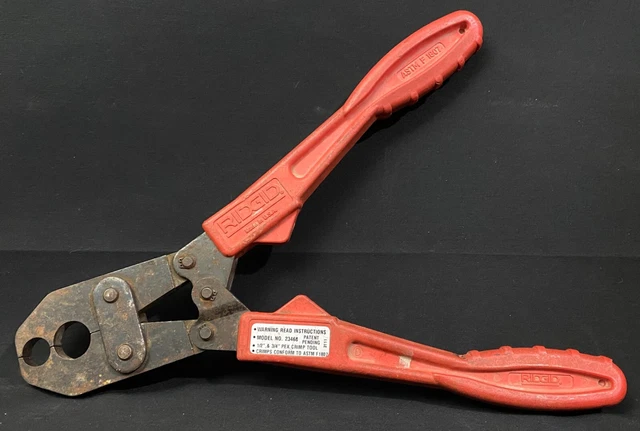Ridgid 1/2" & 3/4" Crimpers (Model: ASTM F 1807)