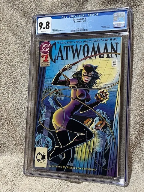 Catwoman EMBOSSED #1 CGC Graded 9.8 DC Comics 8/93 1st Issue Jim Balent Cover