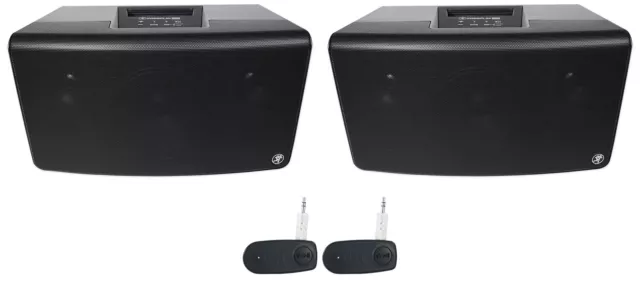 2) Mackie FreePlay LIVE 150w Bluetooth Rechargeable DJ PA Speakers+Wireless Link