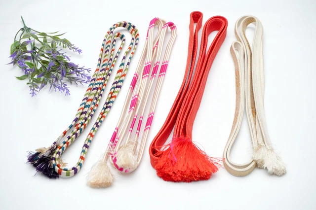 Dear Vanilla Japanese Obijime Cord Women's Obi Fastener Set Of 4 Japan Vintage