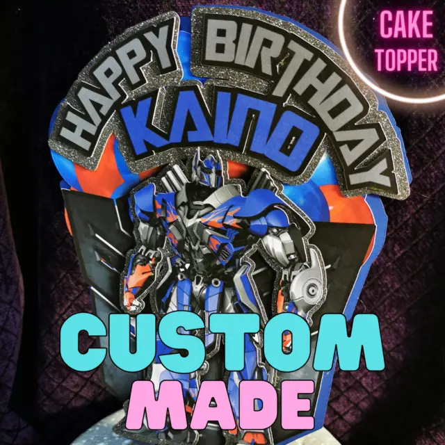 Custom Made - Optimus Prime - Cake Topper - Large Size