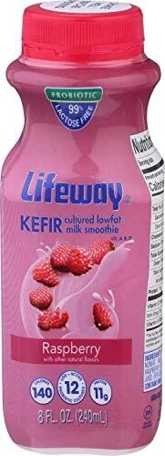 Lifeway Lowfat Kefir Raspberry 8 Ounce Pack of 6