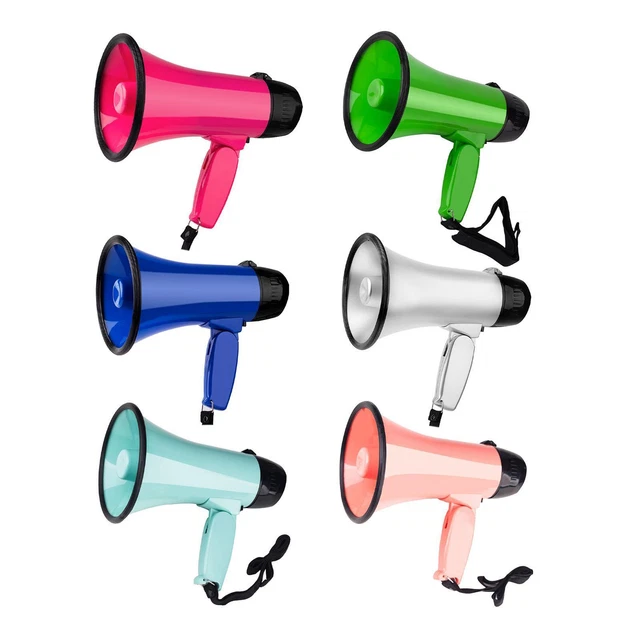 Haut-parleur portable Bullhorn Megaphone Bullhorn 25W pour le football,