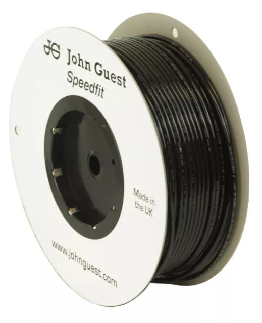 John Guest LLDPE Black Tubing 3/8" Tube OD, 0.25" ID 10 Feet