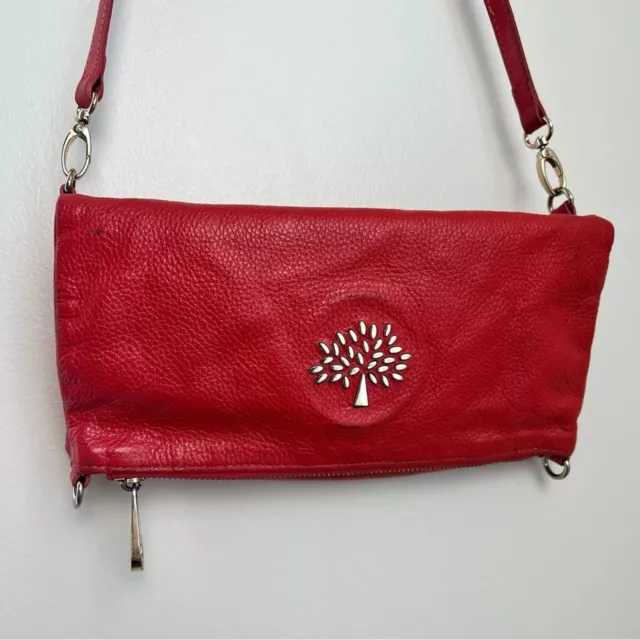 Daria Clutch | Pre-Loved | Grape Velvet Ostrich Print | Pre-Loved Bags |  Mulberry