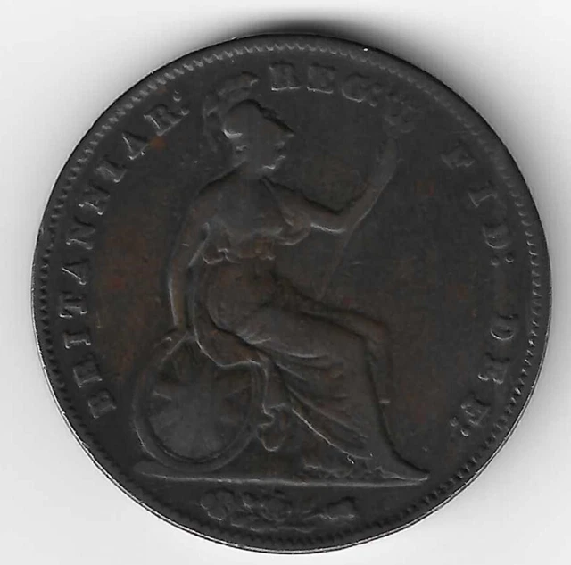 Queen Victoria Young Head 1856 PT Coinage Penny 1d British Coin 2