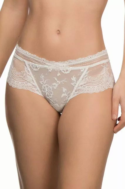 Lise Charmel Volupte White Lace Boyshort Panties L11526 Size Large