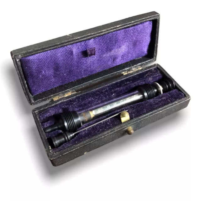 Antica siringa fine ‘800 Antique syringe Pravaz Hypodermic Morphine Medical