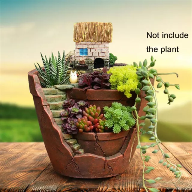 Herb Basket Trough Box Bed Planter Succulent Plant House Garden Sky Flower Pots