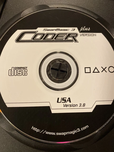 その他 PS2 Swap Magic 3 Plus CODER v3.8 CD&amp;DVD Swap Magic 3 Version 3.8 Coder Disc & DVD Playstation 2 PS2