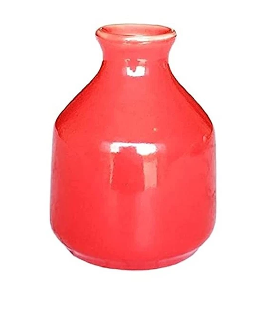 Vaso di Fiori / Pentola Per Casa/Ufficio/Balcone Decorazione Rosso Colore Set 1