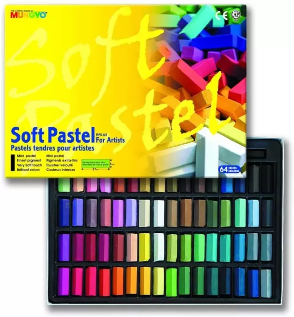 Mungyo Soft Pastel 64 Color Set Square Chalk