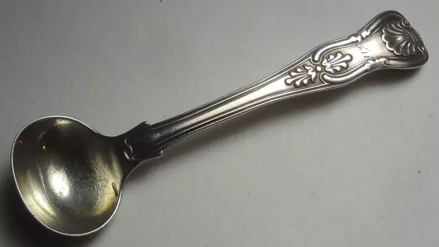 1833 ENGLISH KING sterling silver MASTER SALT SPOON- London- Mary CHAWNER (1of2)