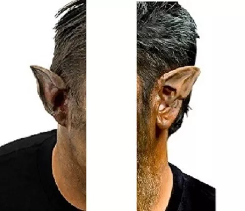 Wolf Werewolf Latex Ears Prosthetic Ear Tips Halloween Appliance Beast FX Makeup