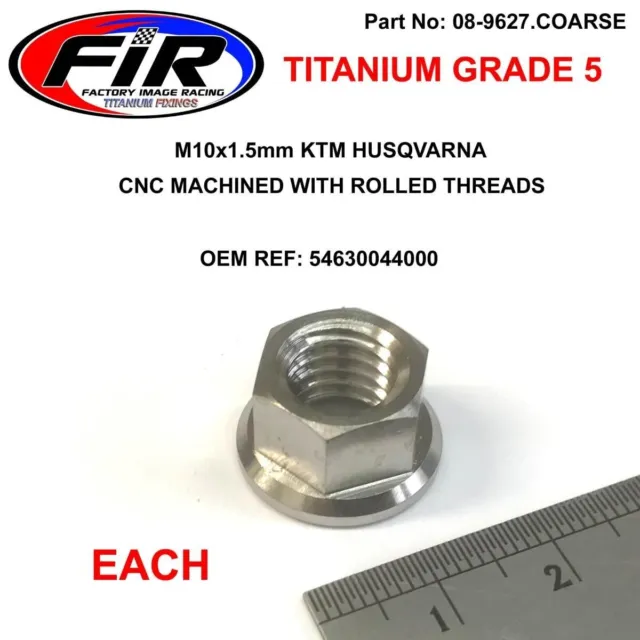 Titanium M10X1.5Mm Flange Nut Ktm  54630044000 Rear Brake Master Cylinder Sx Exc