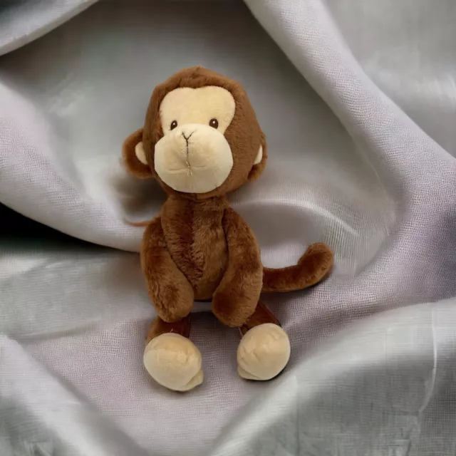 Baby Gund Nicky Noodle Monkey Brown Cream 12in Soft Plush 6048880 Stuffed Animal