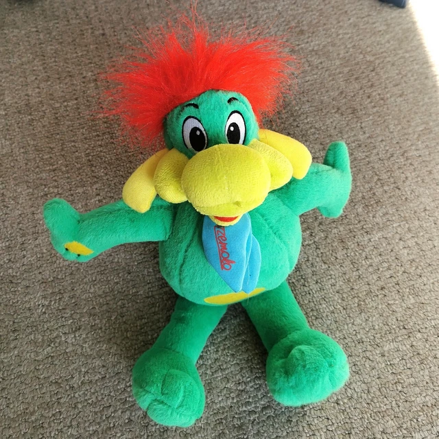 Prezzemolo Vintage Gardaland Parsley Dragon Mascot Plush Soft Toy