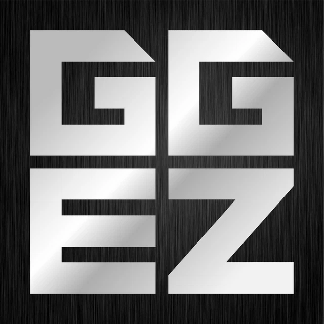 GG EZ Gamer Gaming Good Game Geek Easy Auto Silber Vinyl Decal Sticker Aufkleber