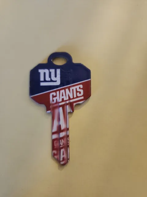 New York Giants NFL house key blank Schlage