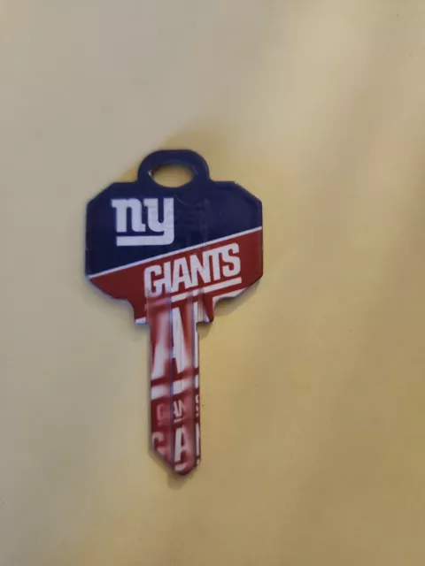 New York Giants NFL house key blank Schlage
