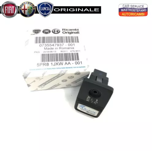 735547937 Connessione Blue & Me Presa USB AUX Originale Fiat 500 Panda Punto EVO