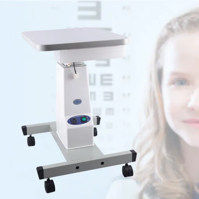 Electric Optometry Motorized Ophthalmic Work Table Adjustable Lift Desk Movable