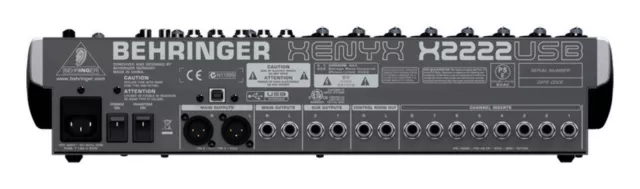 Behringer XENYX X2222USB USB Mixer with FX & USB 3