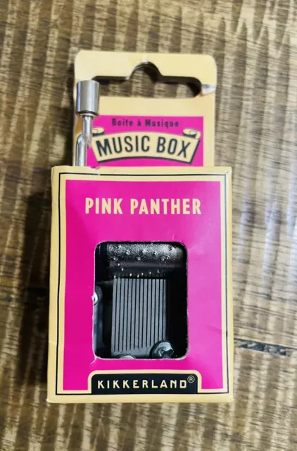 Hand Crank Music Box Pink Panther Original Crankshaft Music Box KIK1203