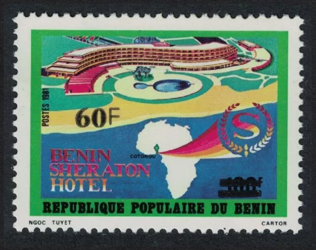 Benin Opening of Sheraton Hotel Ovpt 60F/100F 1983 MNH SG#882 MI#309 CV£47.-