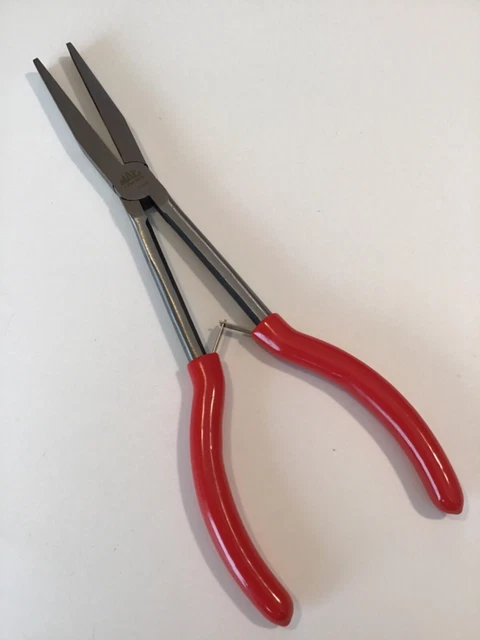 Mac Tools NEW 11” Duck Bill Pliers W/RED Spring Loaded Long Handles P11LRDBA