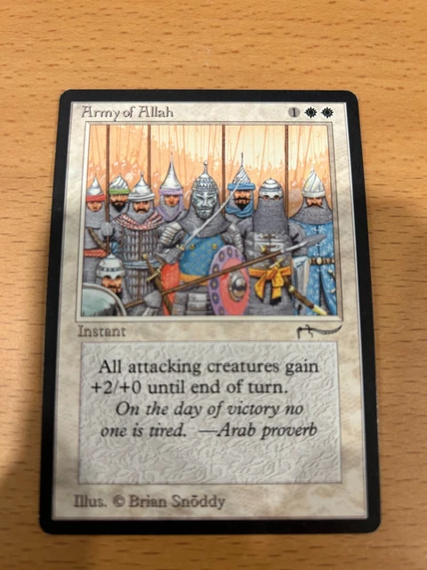 MTG　Jihad　&　Army of Allah　英語版サインドセット　ARN Army of Allah x1 MTG Arabian Nights 1x Magic Excellent Light
