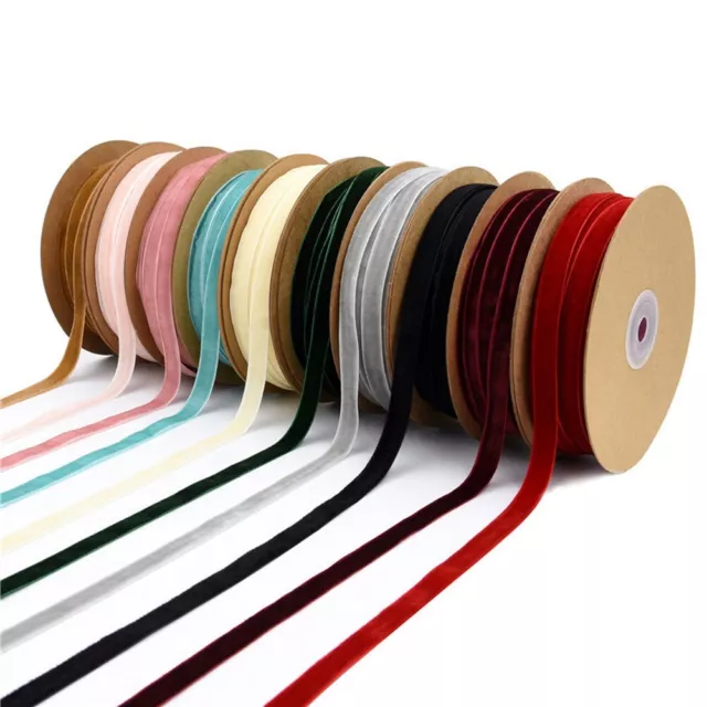 Exquisite Velvet Ribbon for Christmas Hair Bows and Embellishments 10mm Width