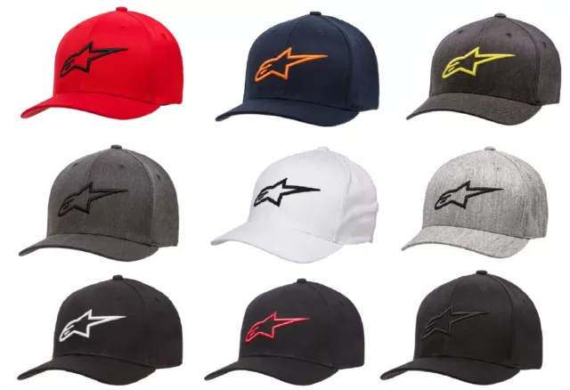 New Alpinestars Ageless Curve Hats Cap Adult Mens Black Gray Yellow Red