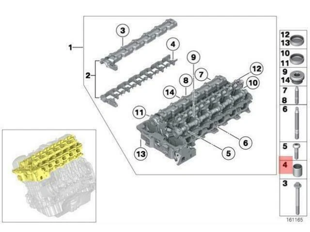 Oem Bmw E60 E60N E61 E61N E63 E63N E64 Engine Block Dowel 11127527854 Genuine