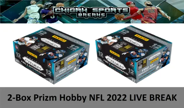 Seattle Seahawks 2-Box Prizm Hobby Football 2022 Break #2468