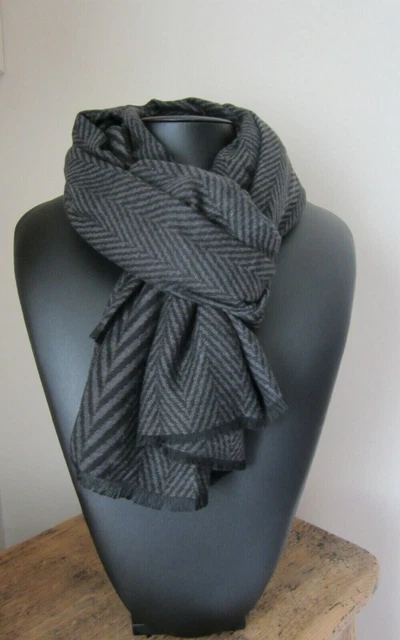Écharpe/Foulard Rayé Homme Femme - 100% Acrylique Doux - 190cm De Long - Multi-couleurs