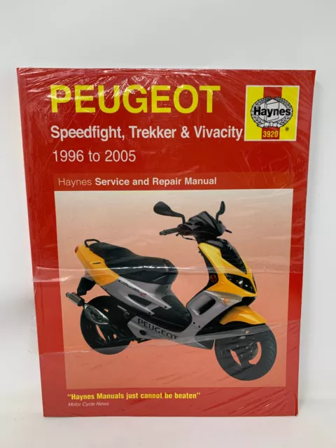 Haynes Manual 3920 - Peugeot Speedfight Trekker & Vivacity 1996 to 2005