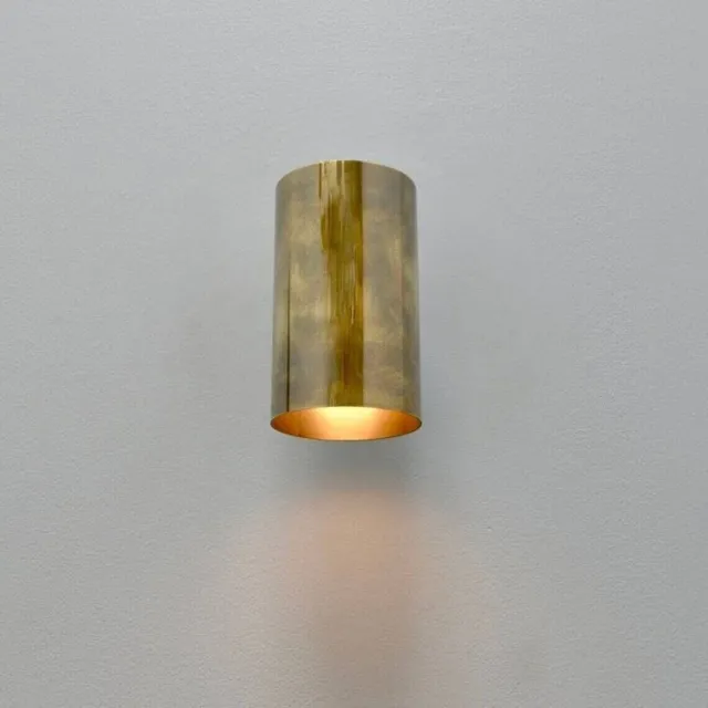 Brass Wall Light Wall Sconce in Raw Brass Italian Mid Century Lamp