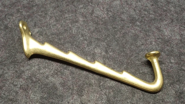 IVES Utility Hook 7" Projection COAT HAT HOOK BRIGHT BRASS FINISH SP576A3 (G19)