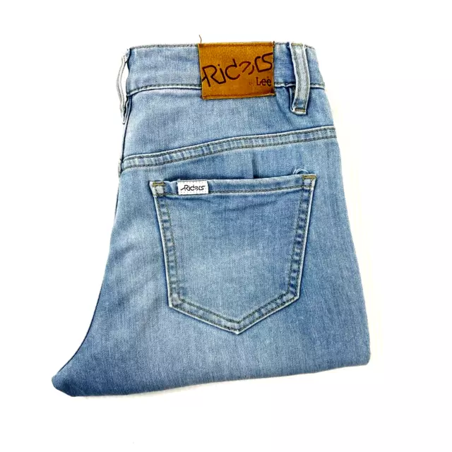 Riders By Lee Womens Jeans 7 Blue Mid Vegas Slim Leg Soft Denim Light Wash Jean
