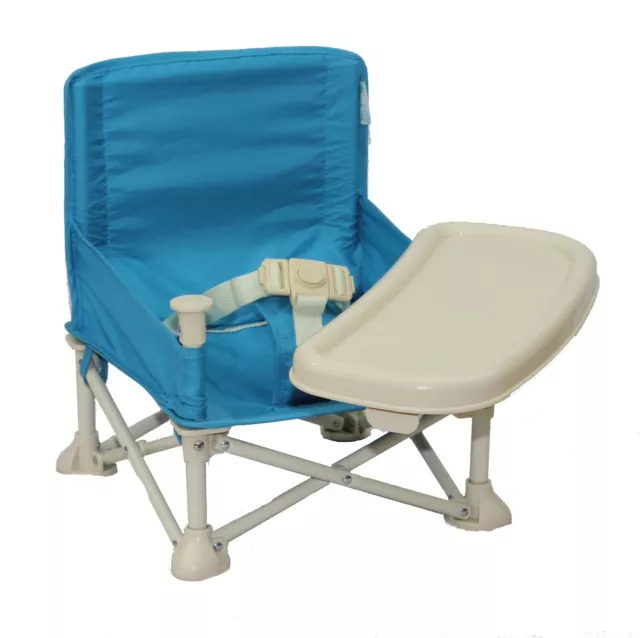 Baby Booster Seat + Tray | Folding Travel Chair | Camping, Picnics, Grandma's |