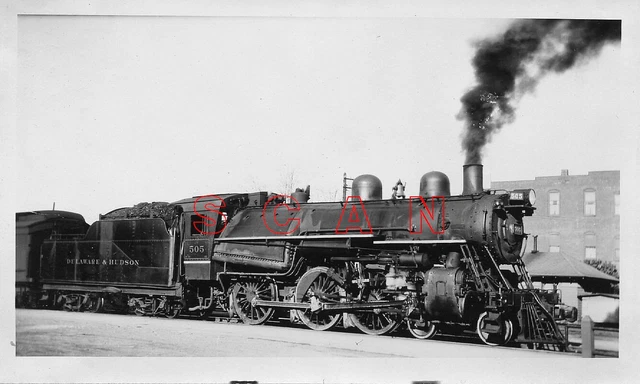 3C700B RP 1940s/50s DELAWARE & HUDSON RAILROAD 460 LOCO #505 SYDNEY NY