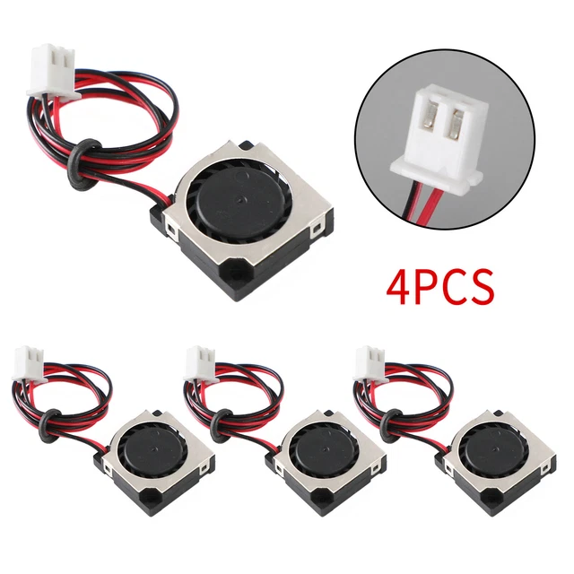 4x Brushless DC Cooling Blower Fan 5V 20065VS 20x20x6mm Sleeve 2 Pin Wire