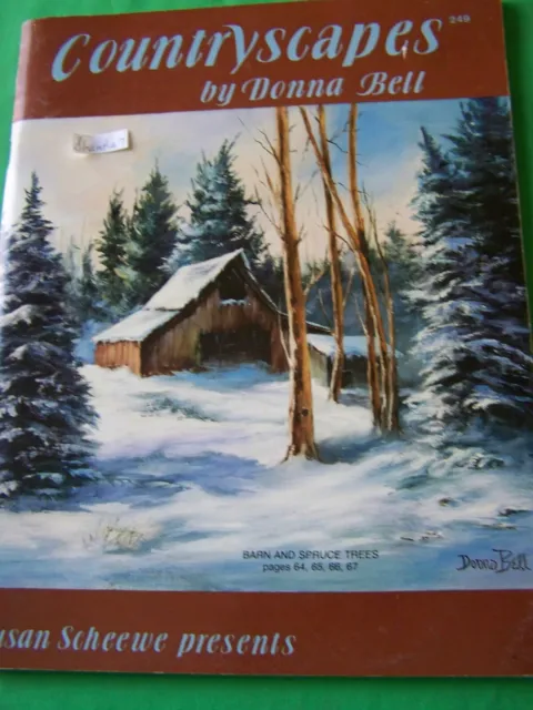 Donna Bell 1991 Countryscapes Oil Landscapes Scheewe Decorative Tole Paint Book