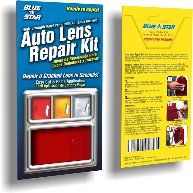 Non Grid Pattern Auto Lens Repair Kit (Red)